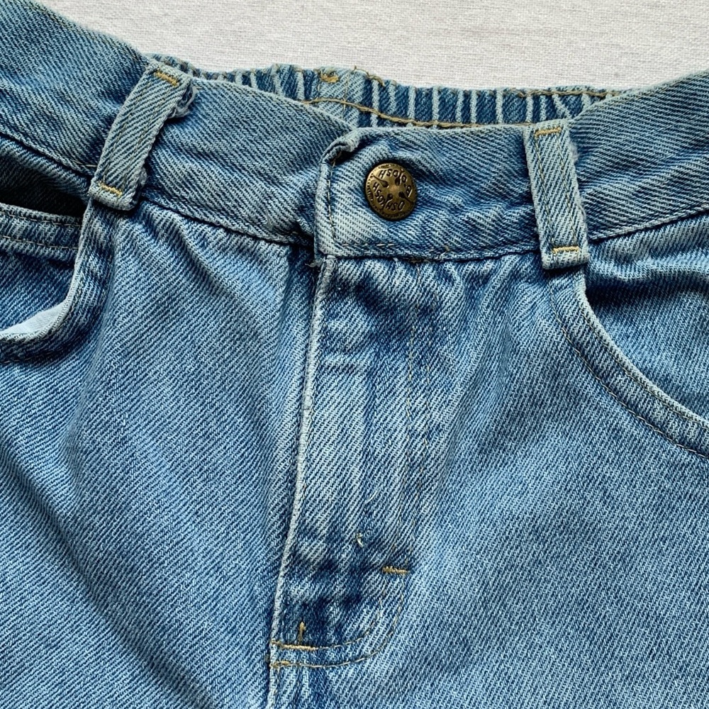 Vintage Oshkosh B’gosh 100% Cotton Blue Jeans / Sturdy Denim Pants / size 7R - Picture 8 of 12